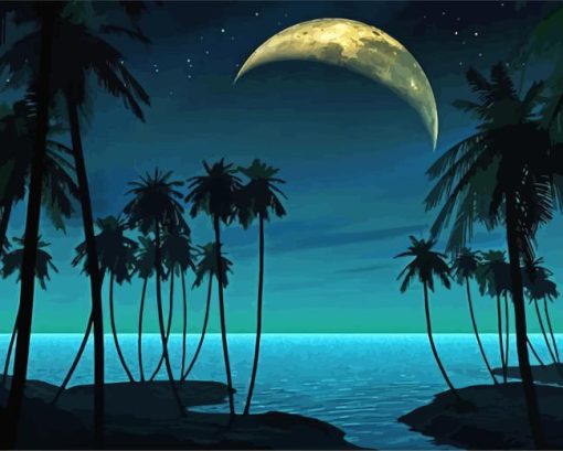 Tropical Night Diamond Painting