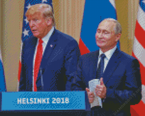 Trump And Putin President Diamond Painting