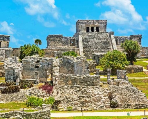 Tulum Ruins Diamond Painting