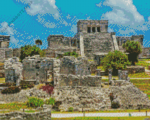 Tulum Ruins Diamond Painting