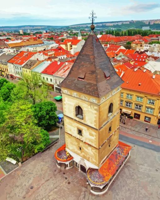 Urban Tower Kosice Diamond Painting