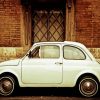 Vintage White Fiat 500 Diamond Painting