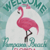 Welcome To Pompano Beach Poster Diamond Painting