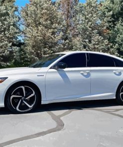 White Honda Accord Diamond Painting