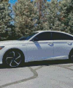 White Honda Accord Diamond Painting