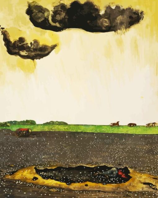 William Kurelek Hailstorm In Alberta Diamond Painting