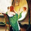 Woman In Mirror Diamond Painting