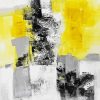 Yellow Grey Abstract Diamond Painting