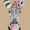 Zebra With Bubble Gum Diamond Painting