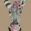 Zebra With Bubble Gum Diamond Painting