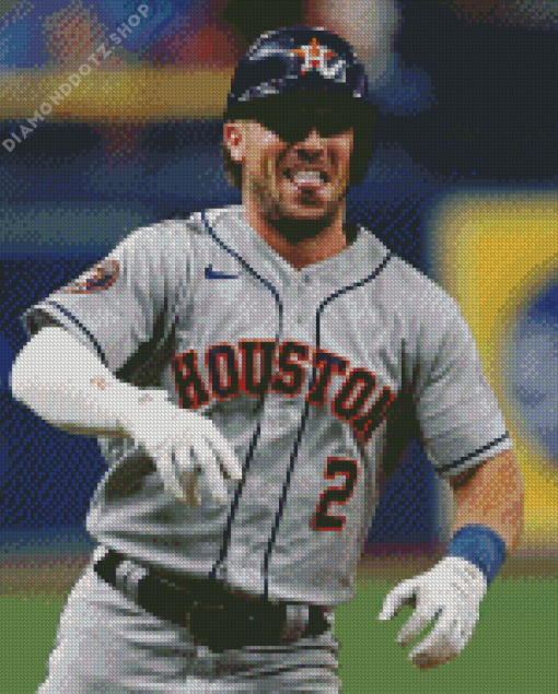 Alex David Bregman Baseballer Diamond Painting