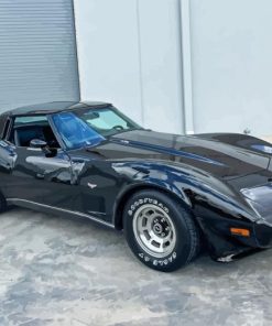 Black 79 Corvette Car Diamond Painting