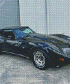 Black 79 Corvette Car Diamond Painting