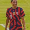 Christen Press Football Player Diamond Painting