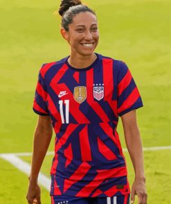 Christen Press Football Player Diamond Painting