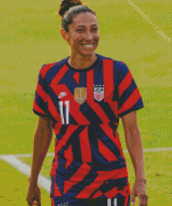 Christen Press Football Player Diamond Painting