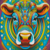 Colorful Mandala Cow Diamond Painting