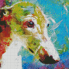 Colorful Greyhound Head Art Diamond Painting