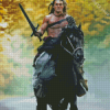 Conan The Barbarian Riding Horse Diamond Painting