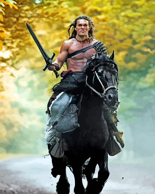 Conan The Barbarian Riding Horse Diamond Painting