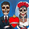 Day Of The Dead Couple Wedding Diamond Painting