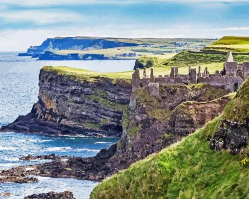 Dunluce Castle Diamond Painting