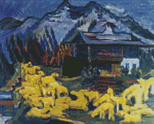 Flock Of Sheep Diamond Painting