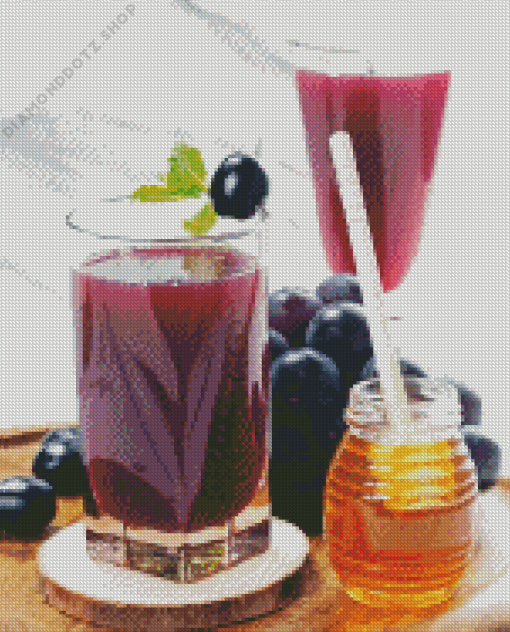 Grape Juice With Honey Diamond Painting