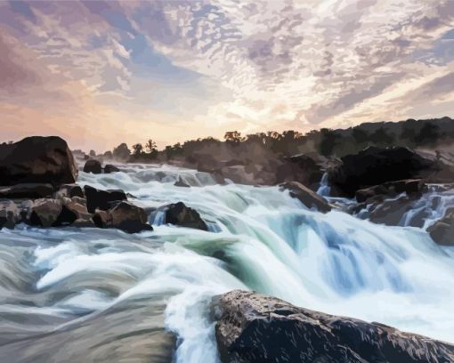 Great Falls In Virginia Diamond Painting