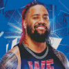 Wrestler Jey Uso Diamond Painting