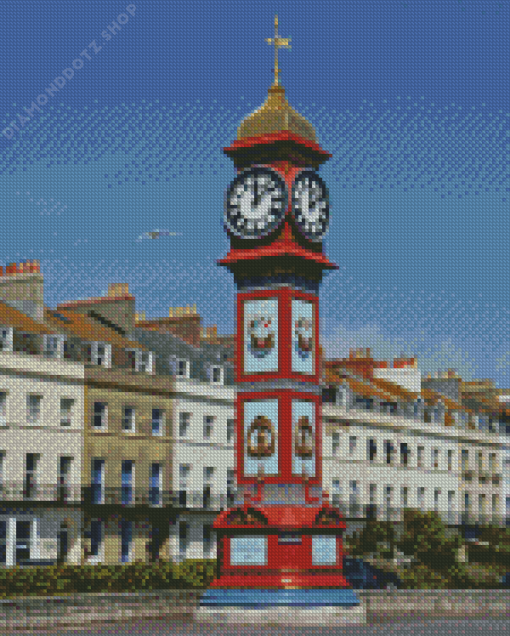 Jubilee Clock Weymouth Tower Diamond Painting