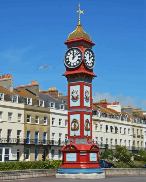 Jubilee Clock Weymouth Tower Diamond Painting