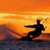 Kitesurfing Silhouette Diamond Painting