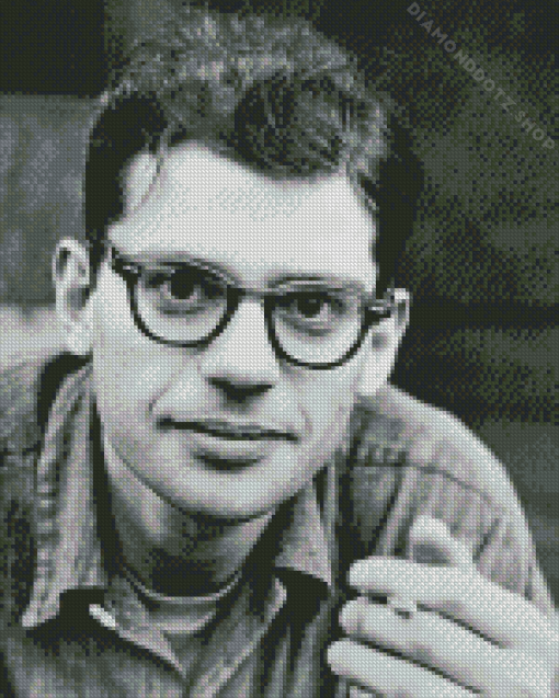 Monochrome Allen Ginsberg Diamond Painting