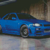 Nissan R34 Skyline Gtr Diamond Painting