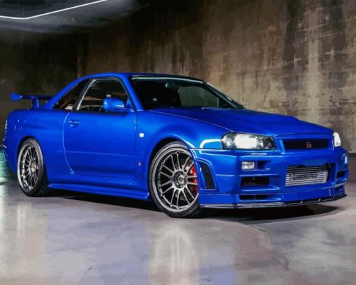 Nissan R34 Skyline Gtr Diamond Painting