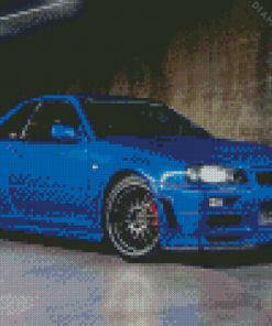 Nissan Skyline Gtr R34 Diamond Painting