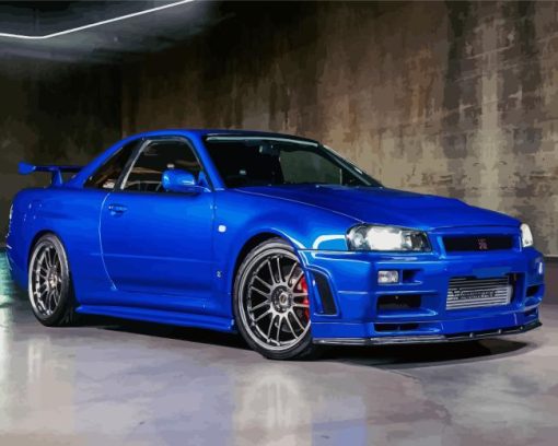 Nissan Skyline Gtr R34 Diamond Painting