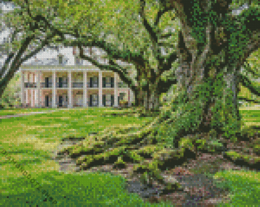 Oak Alley Plantation Diamond Painting