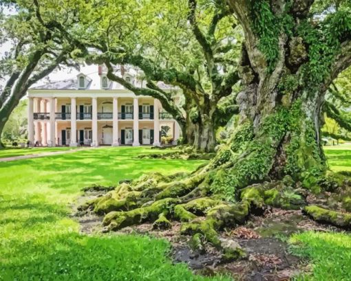 Oak Alley Plantation Diamond Painting