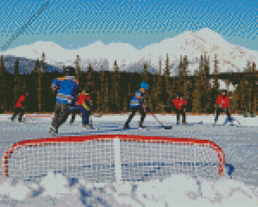 Pond Hockey Diamond Painting