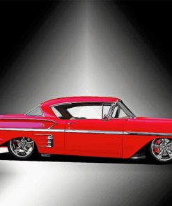 Red 58 Impala Diamond Painting