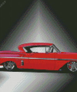 Red 58 Impala Diamond Painting