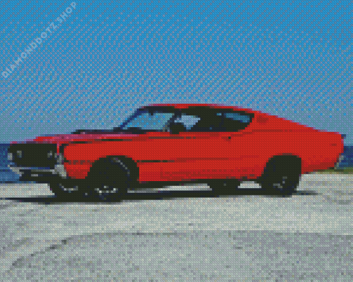 Red Ford Torino Diamond Painting