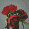 Red Peonies In A Vase Diamond Painting