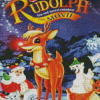 Rudolph The Red Nosed Reindeer Diamond Painting