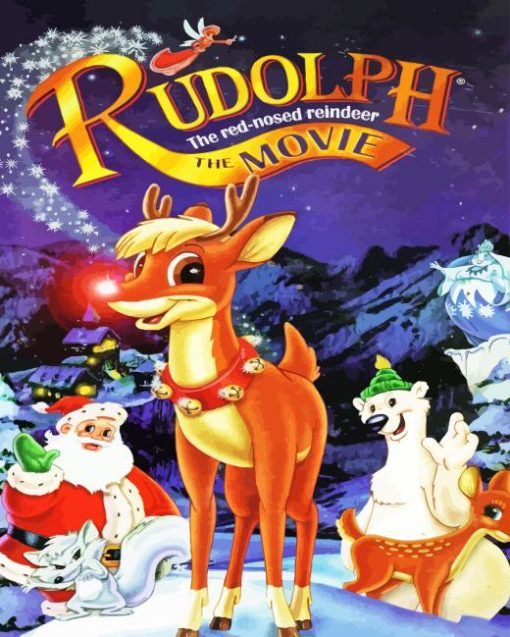 Rudolph The Red Nosed Reindeer Diamond Painting