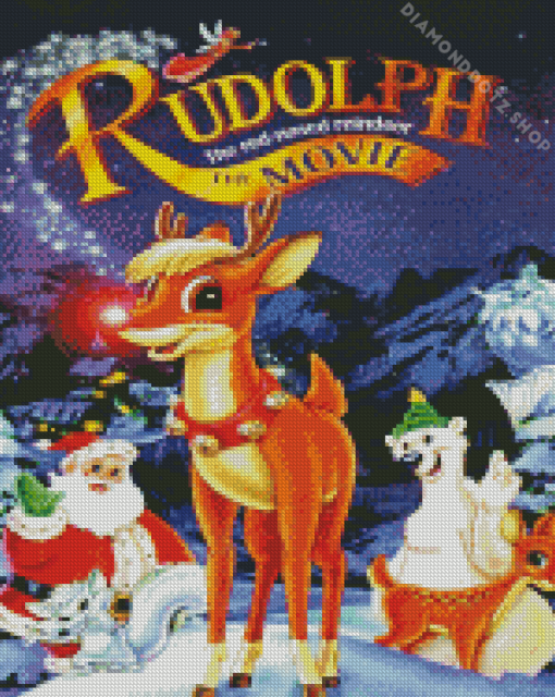 Rudolph The Red Nosed Reindeer Diamond Painting