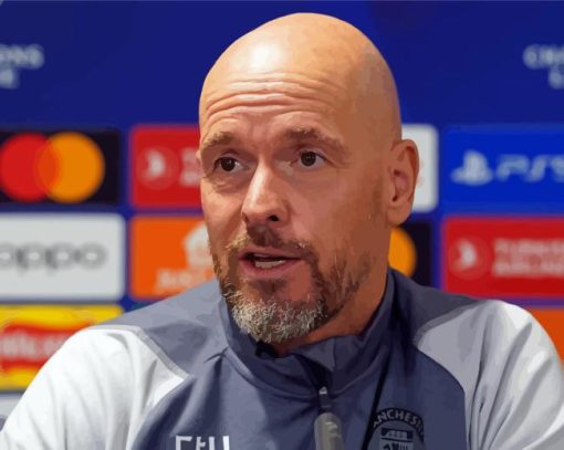 Football Manager Erik Ten Hag Diamond Painting