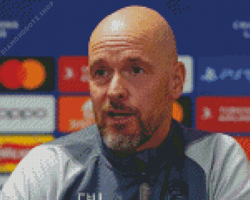 Football Manager Erik Ten Hag Diamond Painting